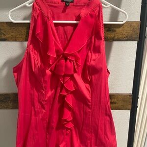 Express Pink Ruffled Blouse